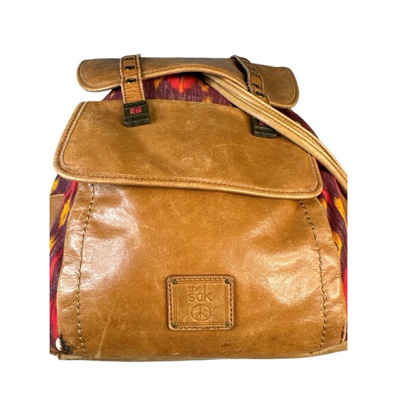 The Sak Backpack Womens Large Boho Woven Southwest Faux Leather Bag Western - Picture 3 of 12